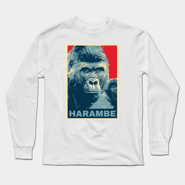 Harambe Long Sleeve T-Shirt by dan89